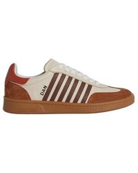 DSquared² - Round Toe Low-Top Sneakers - Lyst