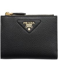 Prada - Small Leather Wallet - Lyst