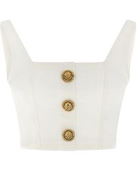 Balmain - Button Top - Lyst