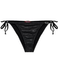 DIESEL - Brigittes-Dnm Side-Tie Bikini Bottoms - Lyst