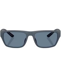 Emporio Armani - Rectangle-Frame Sunglasses - Lyst
