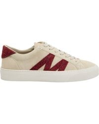 Moncler - Faux Fur Low-Top Sneakers - Lyst