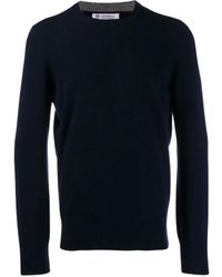 Brunello Cucinelli - Crewneck Knitted Jumper - Lyst