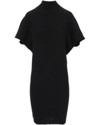 FEDERICA TOSI - Short High-Neck Knitted Dress - Lyst