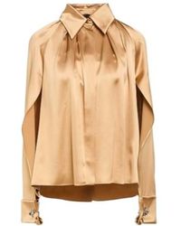Max Mara - Sand Shirt Silk - Lyst