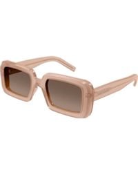Saint Laurent - Eyewear Rectangular Frame Sunglasses - Lyst