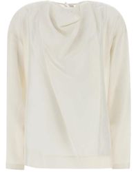 Carven - Draped Long-Sleeve Top - Lyst