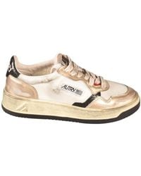 Autry - Medalist Super Vintage Lace-Up Sneakers - Lyst