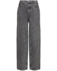 ROTATE BIRGER CHRISTENSEN - Embellished High Rise Wide Leg Jeans - Lyst