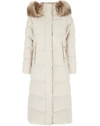 Moorer - Long Hooded Quilted Down Coat - Lyst