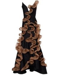 Maticevski - Explode Ruffled Wool And Silk Gown - Lyst
