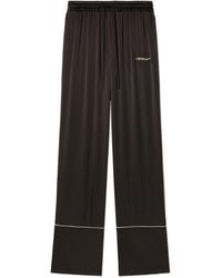 Off-White c/o Virgil Abloh - Logo Embroidered Drawstring Pants - Lyst