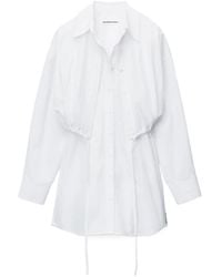 T By Alexander Wang - Layered Mini Shirtdress - Lyst