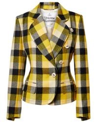 Vivienne Westwood - Georgia Checked Virgin Wool Blazer - Lyst