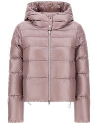 Herno - Zip-Up Hooded Puffer Jacket - Lyst