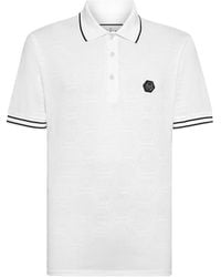 Philipp Plein - Logo-Appliqué Cotton Polo Shirt - Lyst