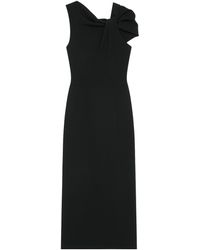 Givenchy - Draped Crepe Cady Midi Pencil Dress - Lyst