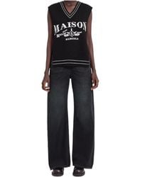 MM6 by Maison Margiela - Wool Sweater Vest - Lyst