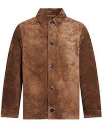 Yves Salomon - Buttoned Suede Jacket - Lyst