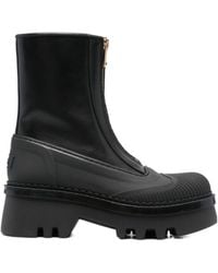 Chloé - Raina Leather Ankle Boots - Lyst