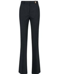 Versace - Medusa Plaque Pleated Trousers - Lyst