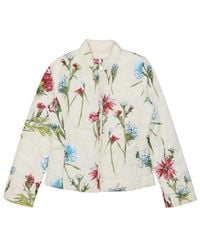 Max Mara - Printed Down Jacket - Lyst