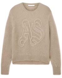 AllSaints - Chain Embroidered Jumper - Lyst
