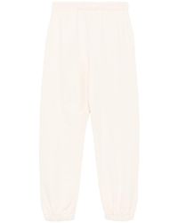 Pinko - Elastic-Ankles Cotton Trousers - Lyst