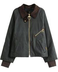 Barbour - Arlene Checked Waxed Jacket - Lyst