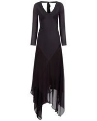 Nina Ricci - Asymmetric Long-Sleeve Maxi Dress - Lyst