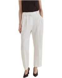 Brunello Cucinelli - Monili Detailed Tailored Trousers - Lyst