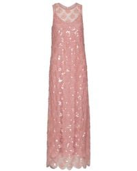 ROTATE BIRGER CHRISTENSEN - Long Dress With Sequins - Lyst