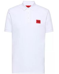 BOSS - Hugo Logo Patch Polo Shirt - Lyst