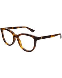 Gucci - Eyewear Oval Frame Glasses - Lyst
