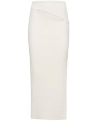 Christopher Esber - Slash Cut Out Knit High Waist Long Skirt - Lyst
