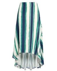 Chloé - Vertical Stripe Midi Skirt - Lyst