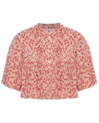 Isabel Marant - Isabel Marant Étoile Veelia Floral Button Top - Lyst