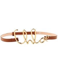 Chloé - Chloé Iconic Small Buckled Belt - Lyst