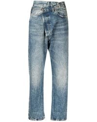 R13 - Crossover Straight Leg Jeans - Lyst