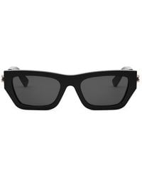 BVLGARI - Rectangle Frame Sunglasses - Lyst
