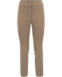 Peserico - Stretch Gabardine Slim Trousers - Lyst