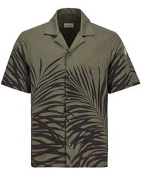 Moncler - Collared Short-Sleeves Shirt - Lyst