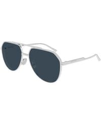 Bottega Veneta - Eyewear Aviator Frame Sunglasses - Lyst