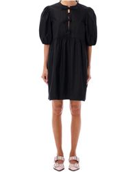 Ganni - Round Neck Dress - Lyst