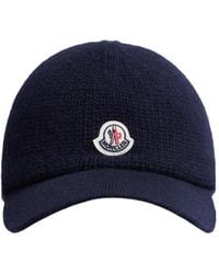 Moncler - Logo Patch Knitted Baseball Cap - Lyst
