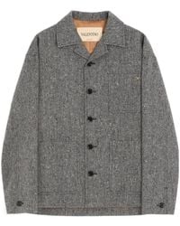 Valentino - Vgold Button-Up Shirt Jacket - Lyst