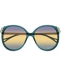 Chloé - Chlo Eyewear Oval Frame Sunglasses - Lyst