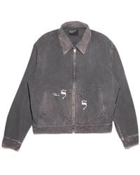 Enfants Riches Deprimes - Enfants Riches Déprimés Zip-Up Denim Jacket - Lyst