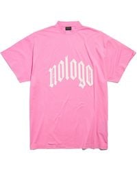 Balenciaga - No Logo Printed Large Fit T-Shirt - Lyst