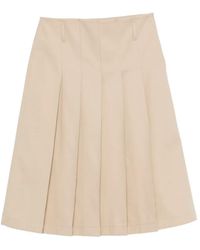 A.P.C. - Pleated Midi Skirt - Lyst
